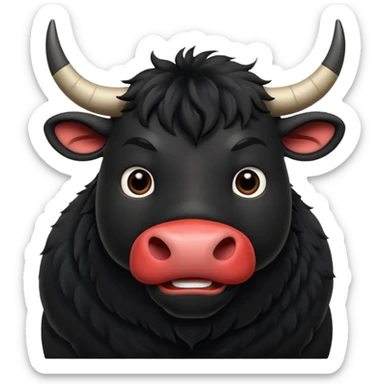 Ferdinand (black) from the Ferdinand disney movie sticker