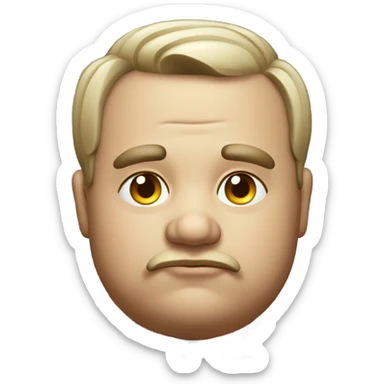 Sad poor fat gambler sticker