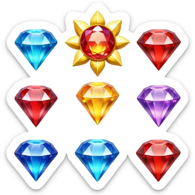 I want Sonic the hedgehog with the 7 chaos emeralds and the Goku aura transformation, where is the super Sonic aura Is a power 7 diamonds, red, blue, yellow, green, white, cyan and purplr sticker
