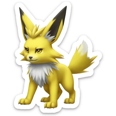 Renamon-Jolteon-Zeraora full body sticker