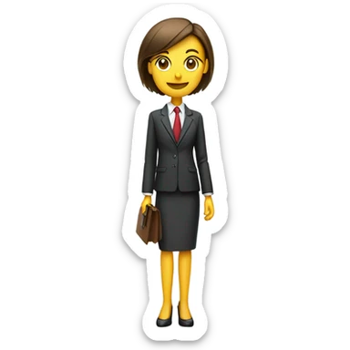 business man and business woman sticker