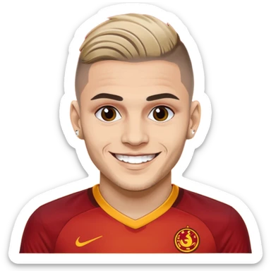 Mauro icardi Galatasaray formasıyla gol sevinci yapıyor sticker
