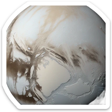 Pluto planet sticker