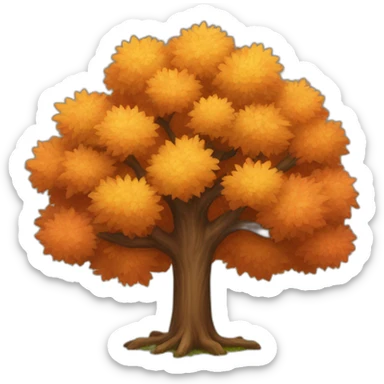 Autumn tree sticker