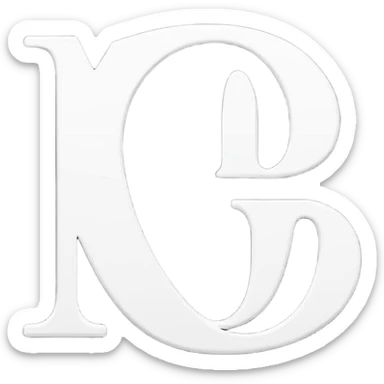 Black Circle with MB written on it sticker