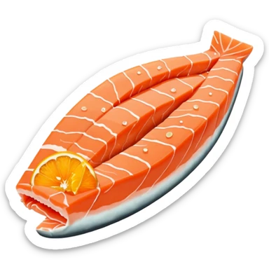 create a Slice of Salmon

Camera angle: slightly elevated top-down view with a gentle bird’s-eye perspective (about 15–20°), identical perspective and scale sticker