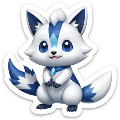 Shiny Oshawott-Meowstic-Zangoose-Hybrid (Full body) sticker