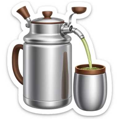 Mate y termo  sticker