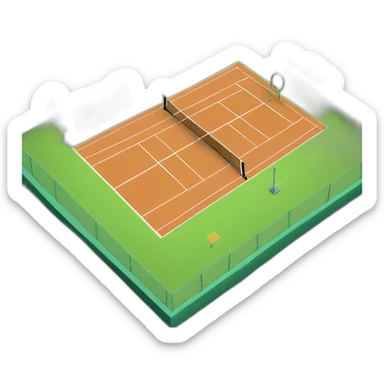 tennis court sticker