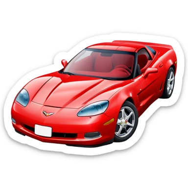 corvette c5 with sleepy eyes sticker