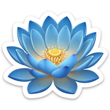 lotos emoji, a slight glow
acceptable сolors: blue, light blue, warm white, light sandy sticker