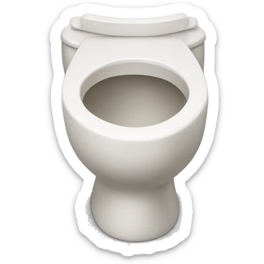 toilet with had and hands sticker