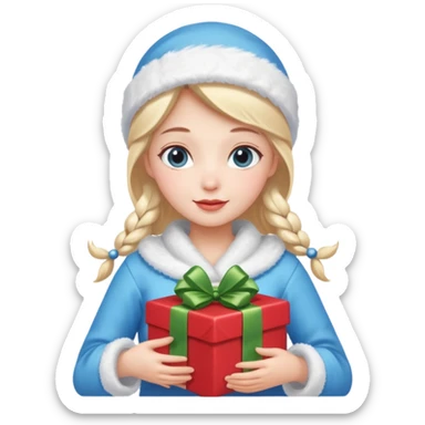 Snow Maiden WITH GIFT sticker