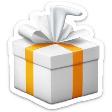 A present box with BISSELL cleaner sticker