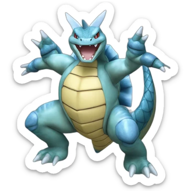 Gyarados Blastoise hybrid sticker