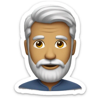 Un honbre con barba sticker