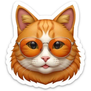 Cat with sunglasses " _' or SU 8 • o J J j 0 ✓ r r r ✓ N mmmm Mmmmm sticker