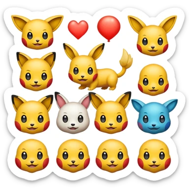 gere emojis do Pokemon sticker