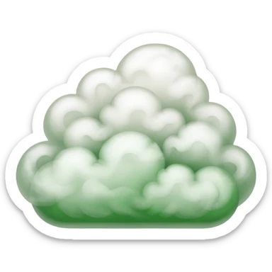 Boodihole smelly and ugly  white and green smoke  sticker