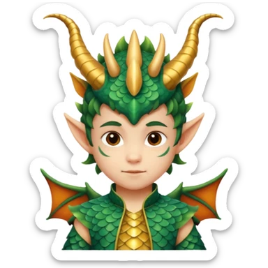 Dragon child getup sticker
