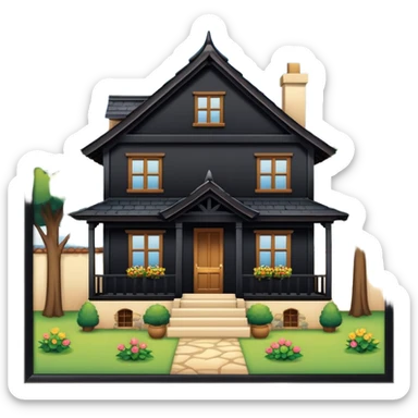 balance with a traditional house on one side and a variety of figures (single person, unmarried couple, etc.) on the other. sticker