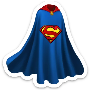 superman headless cape sticker