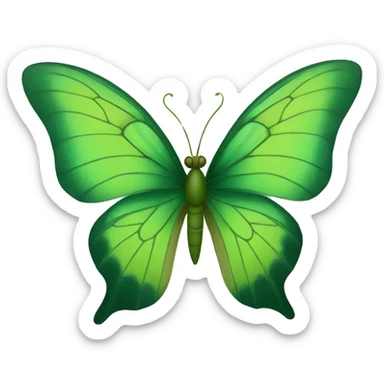 Mariposa verde sticker
