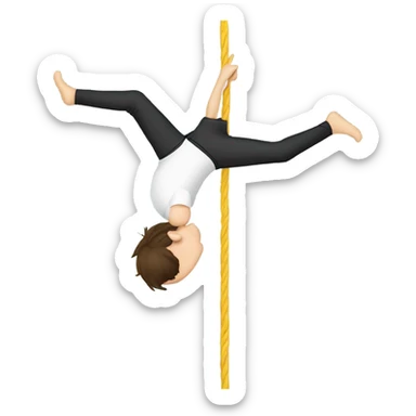 elon musk doing a handstand on a tightrope sticker