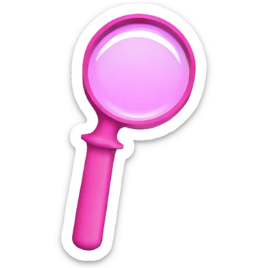 pink dashboard magnifying glass pointing to the leftt sticker