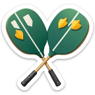 A switch server icon for pickleball, it should have the switch icon of two arrows pointing opposite ways and a pickleball paddle over it. ios icon style. sticker