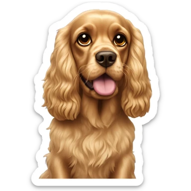 Cocker spaniel gold and yorkshire terror sticker