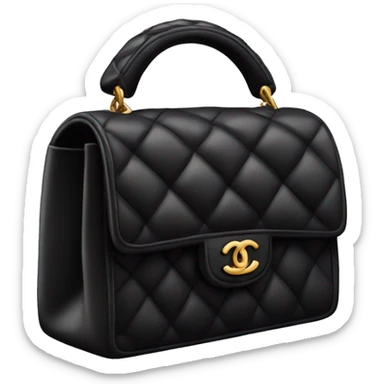 Black Chanel bag sticker