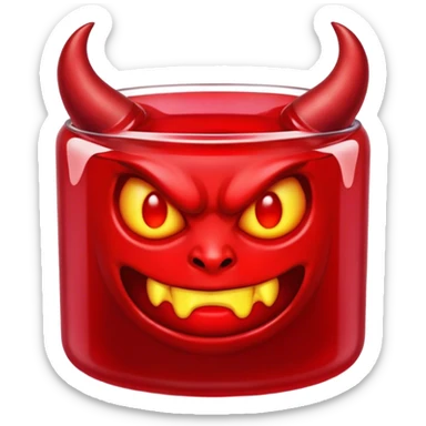 Demon jello sticker