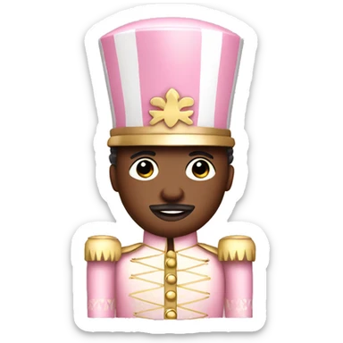 Light pink african-american nutcracker sticker