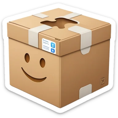apple iPhone box delivery sticker