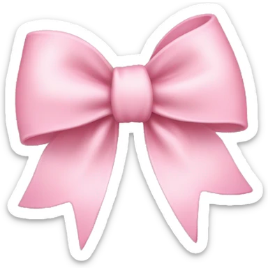 Baby Pink bow  sticker