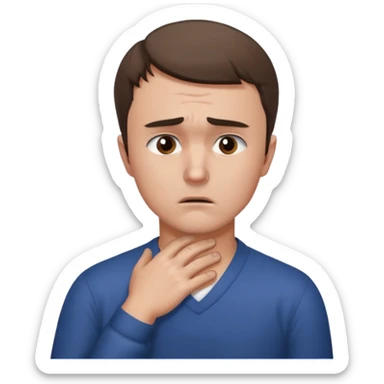 charlie kirk holding his neck with his left hand in pain sticker