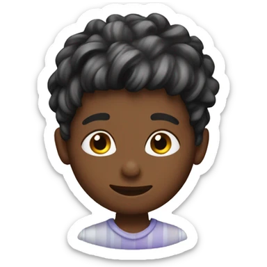 A boy dyeing his hair sticker