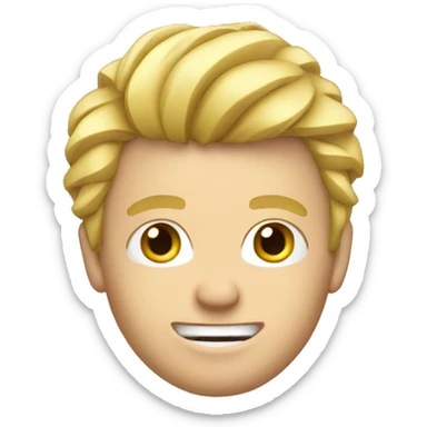 Men blond Haie sticker