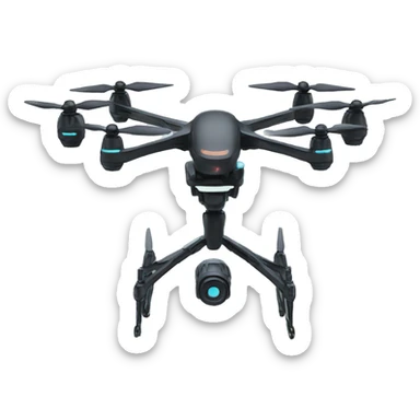 a futuristic drone sticker