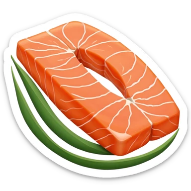tranche de saumon  sticker