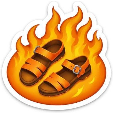 Footsteps of fire sticker