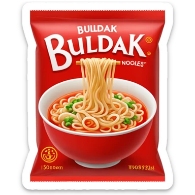 Buldak noodles packet sticker