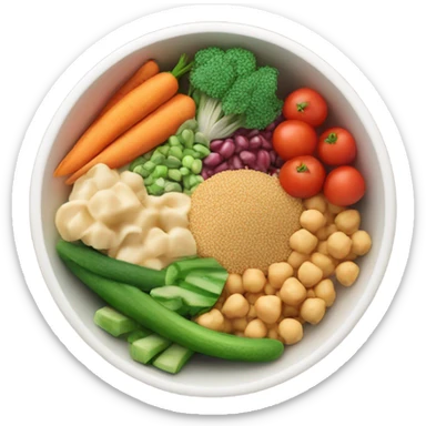 bowl of healthy food sticker