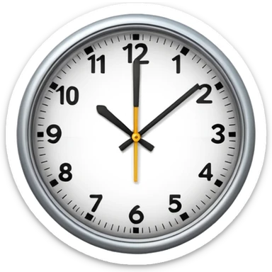 clock with frequency sticker