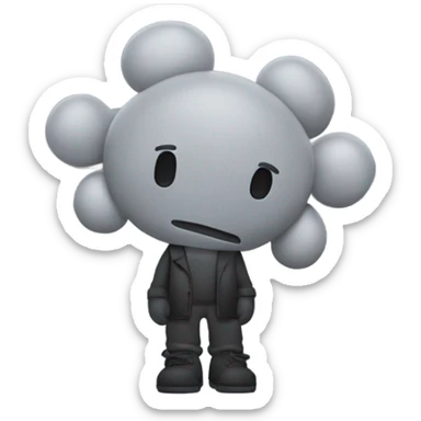 Make a kaws  sticker