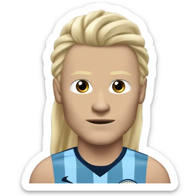 Erling Haaland with long hairs fuManchester Cityl body sticker