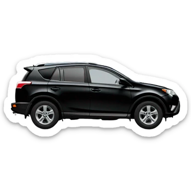 toyota rav4 black car sticker