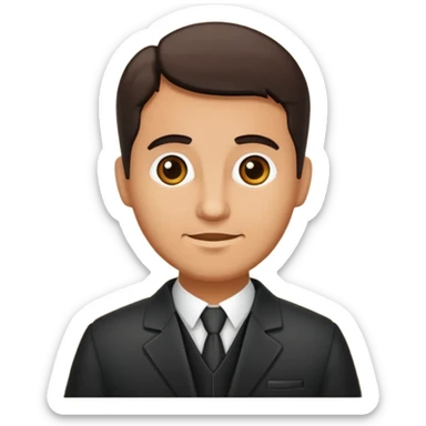 Pastor alemán color negro marrón sticker