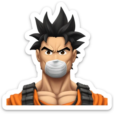 Goku fused with bane sticker